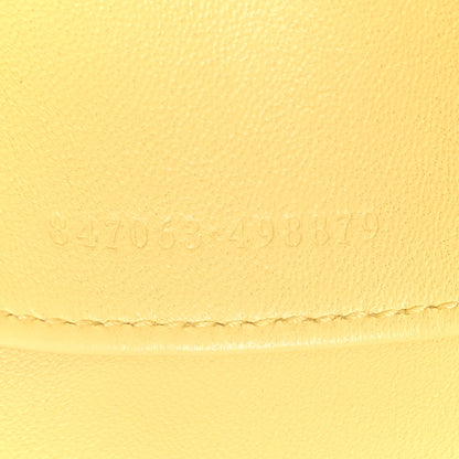 Gucci Calfskin Horsebit 1955 Aura Small Shoulder Bag Daylight Yellow 7 of 11