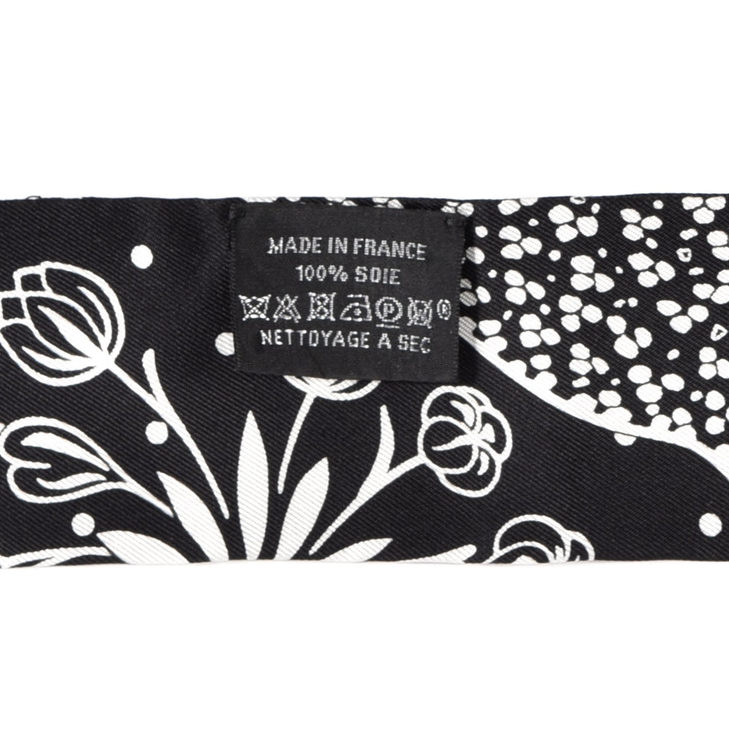 Silk Les Leopards Twilly Black White