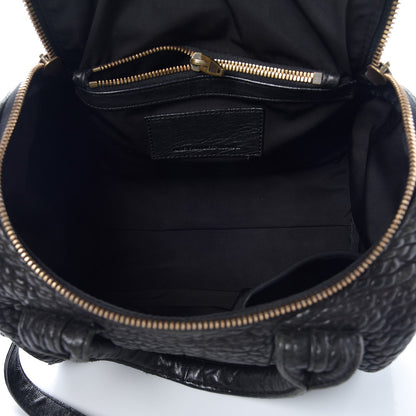 Alexander Wang Pebbled Lambskin Rockie Black Pale Gold Hardware 6 of 17