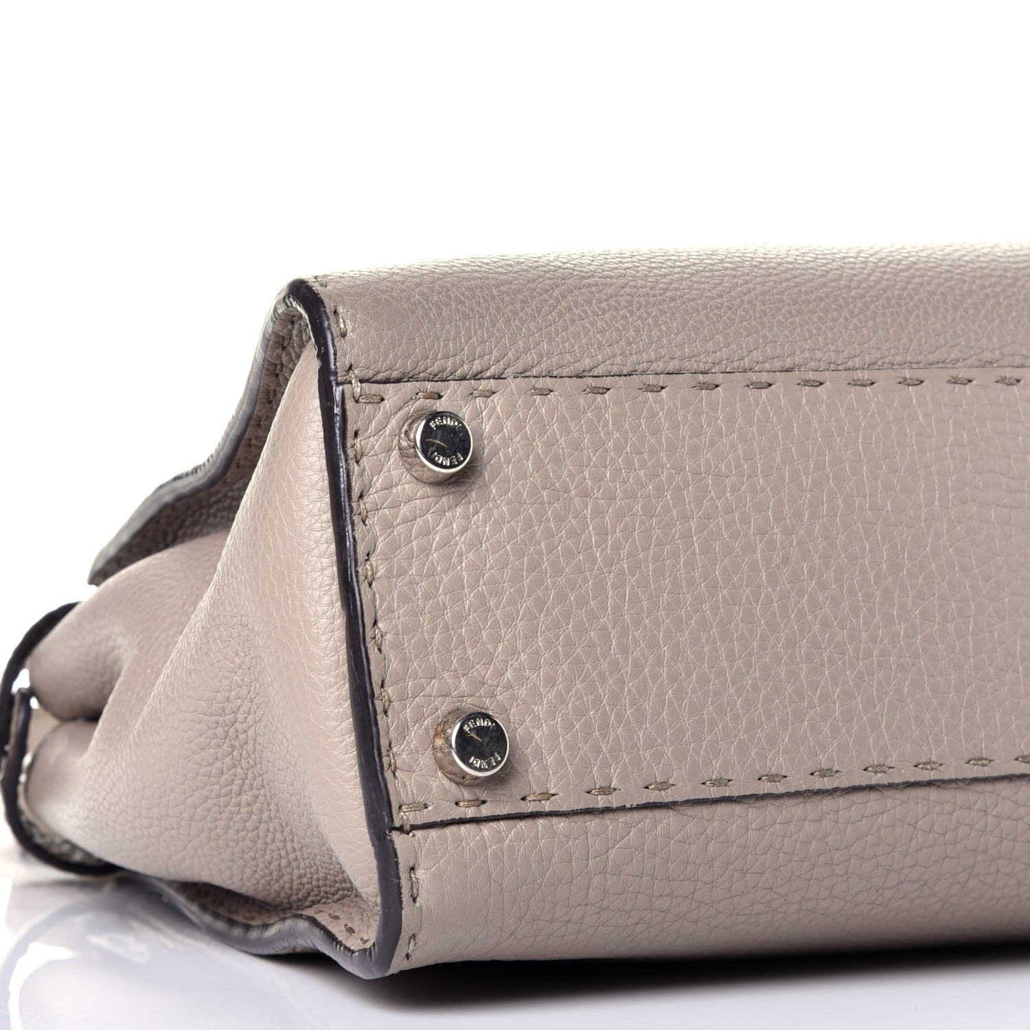 Fendi Cuoio Romano Selleria Medium Peekaboo Iconic Satchel Corda 7 of 9