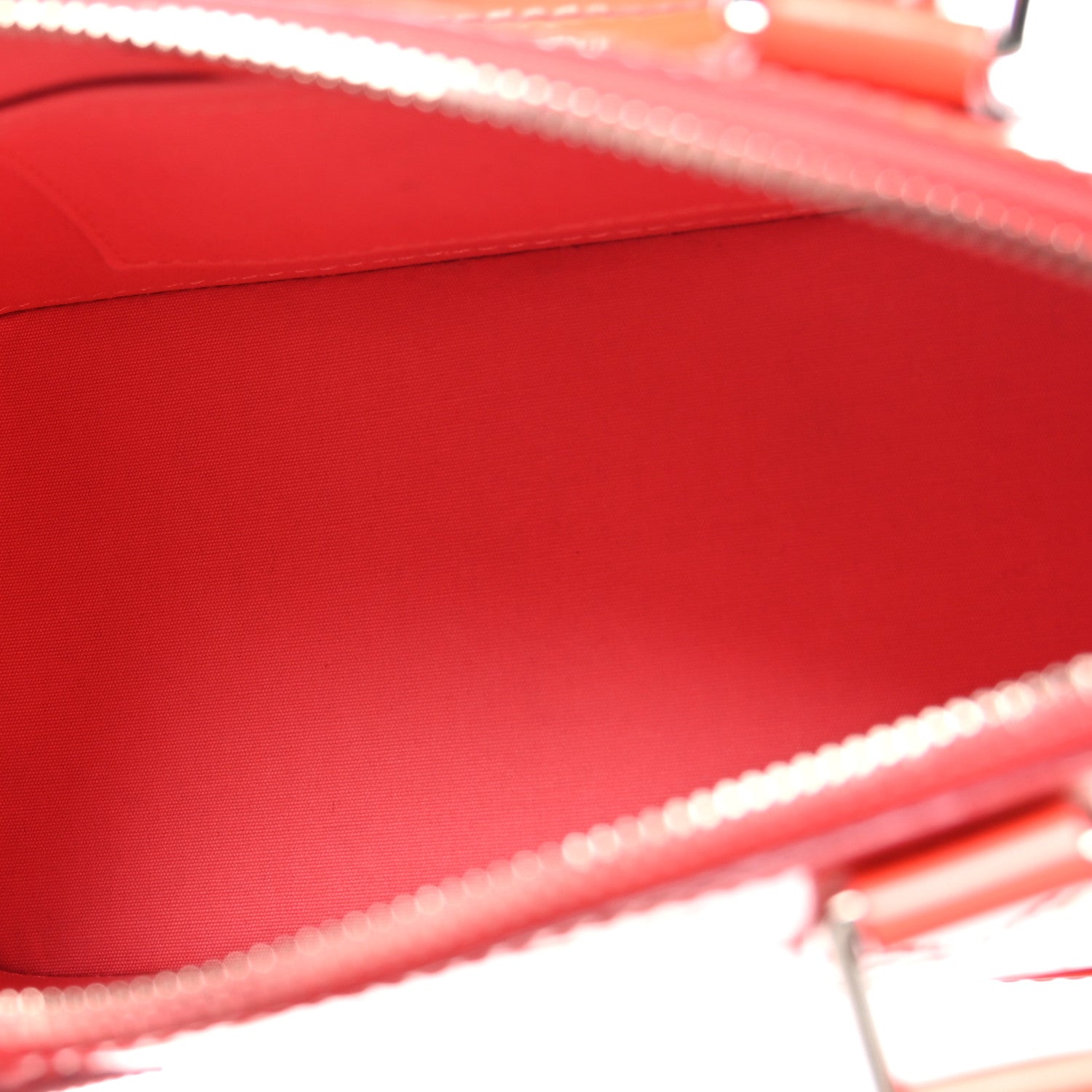 Louis Vuitton Vernis Rayures Alma BB Poppy 5 of 10