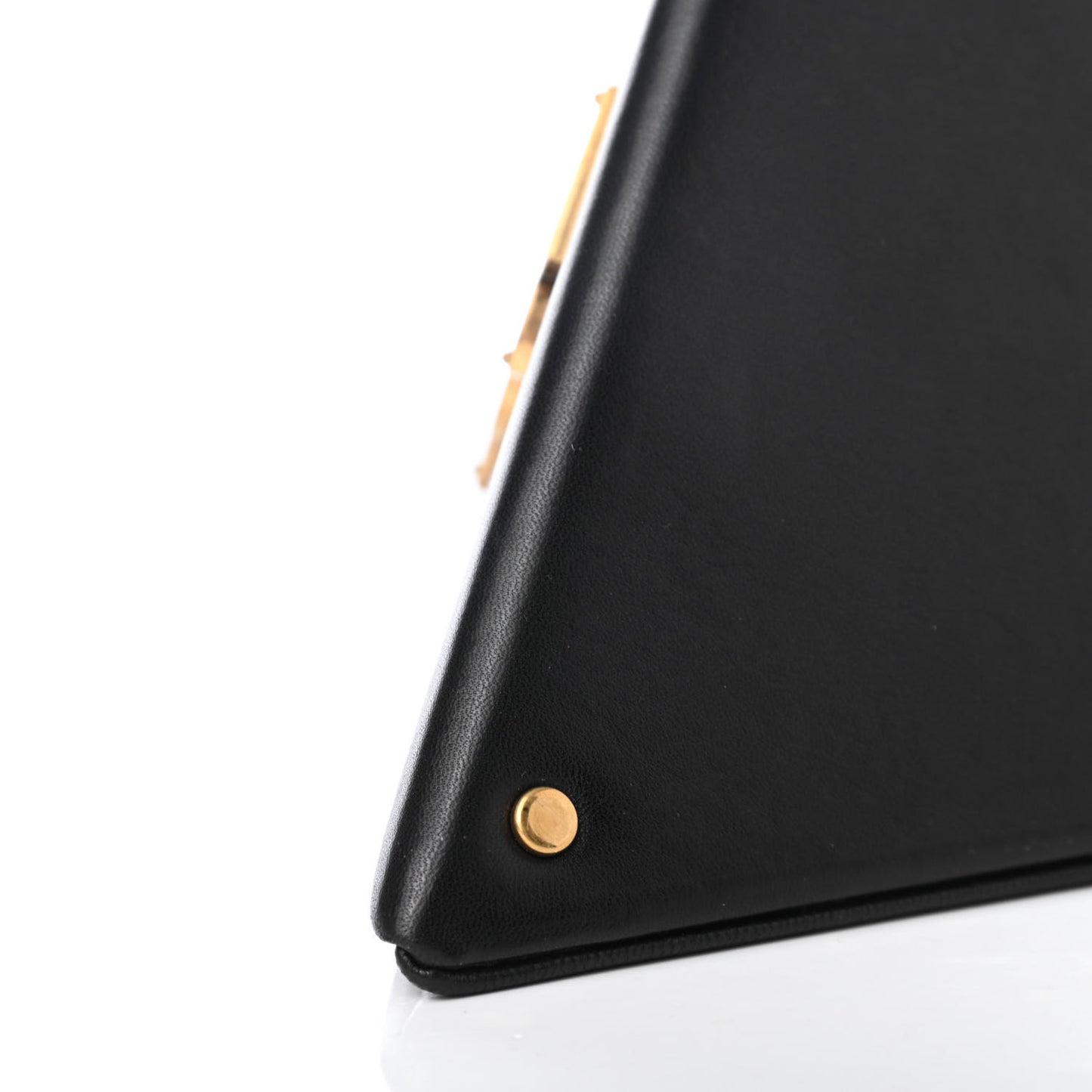 Lambskin Pyramid Clutch Black
