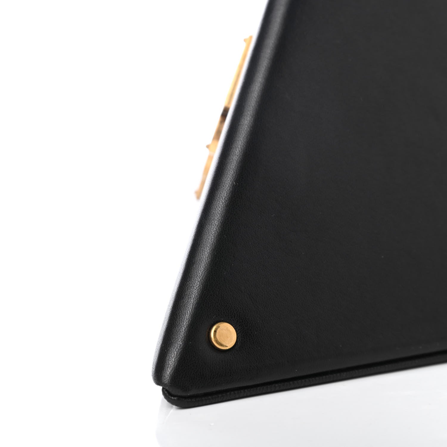 Saint Laurent Lambskin Pyramid Clutch Black 10 of 11