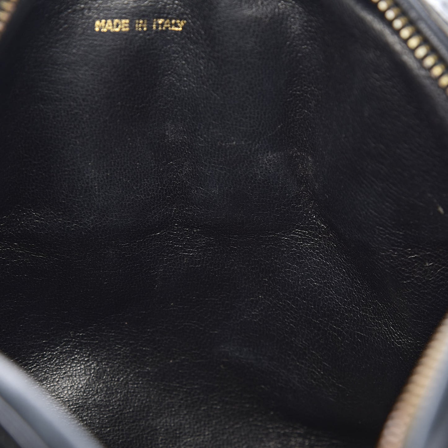 Patent Quilted Tassel Camera Case Black