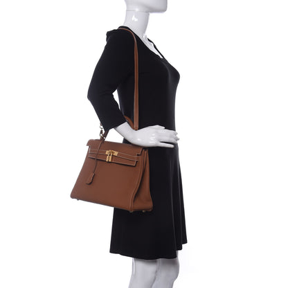 Hermes Togo Kelly Retourne 32 Gold 2 of 13
