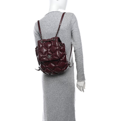 Chanel Calfskin Quilted Chesterfield Backpack Burgundy 2 of 10