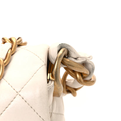 Chanel Lambskin Quilted CC Chain Flap Bag White 12 of 14