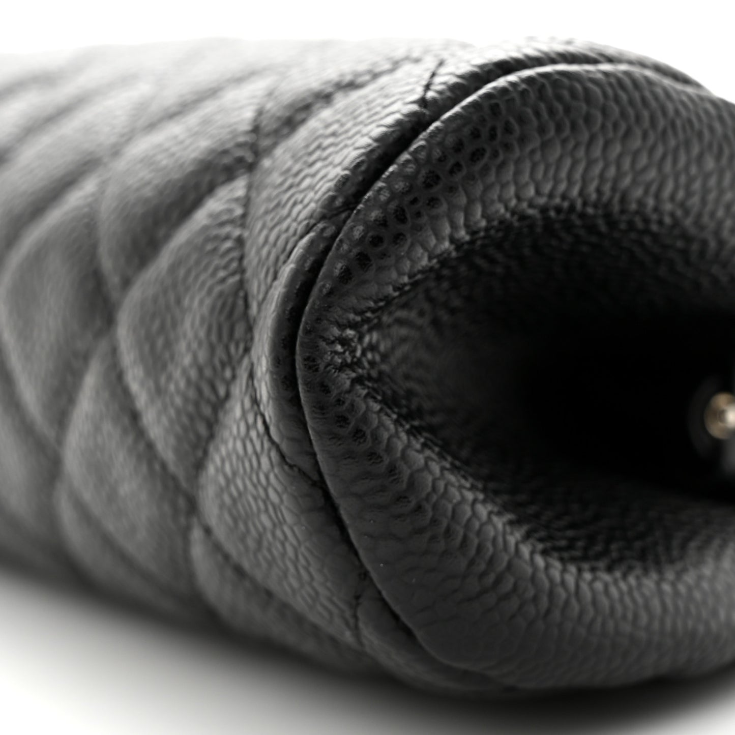 Caviar Quilted Timeless Clutch Black