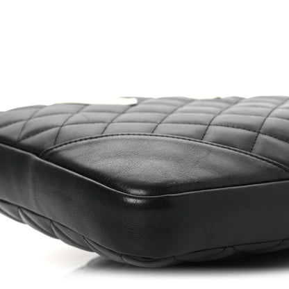 Chanel Calfskin Quilted Medium Cambon Messenger Black White 9 of 10