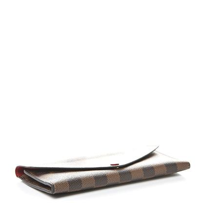 Louis Vuitton Damier Ebene Josephine Wallet Red 4 of 10
