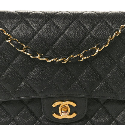 Chanel Caviar Quilted Medium Double Flap Black 8 of 11