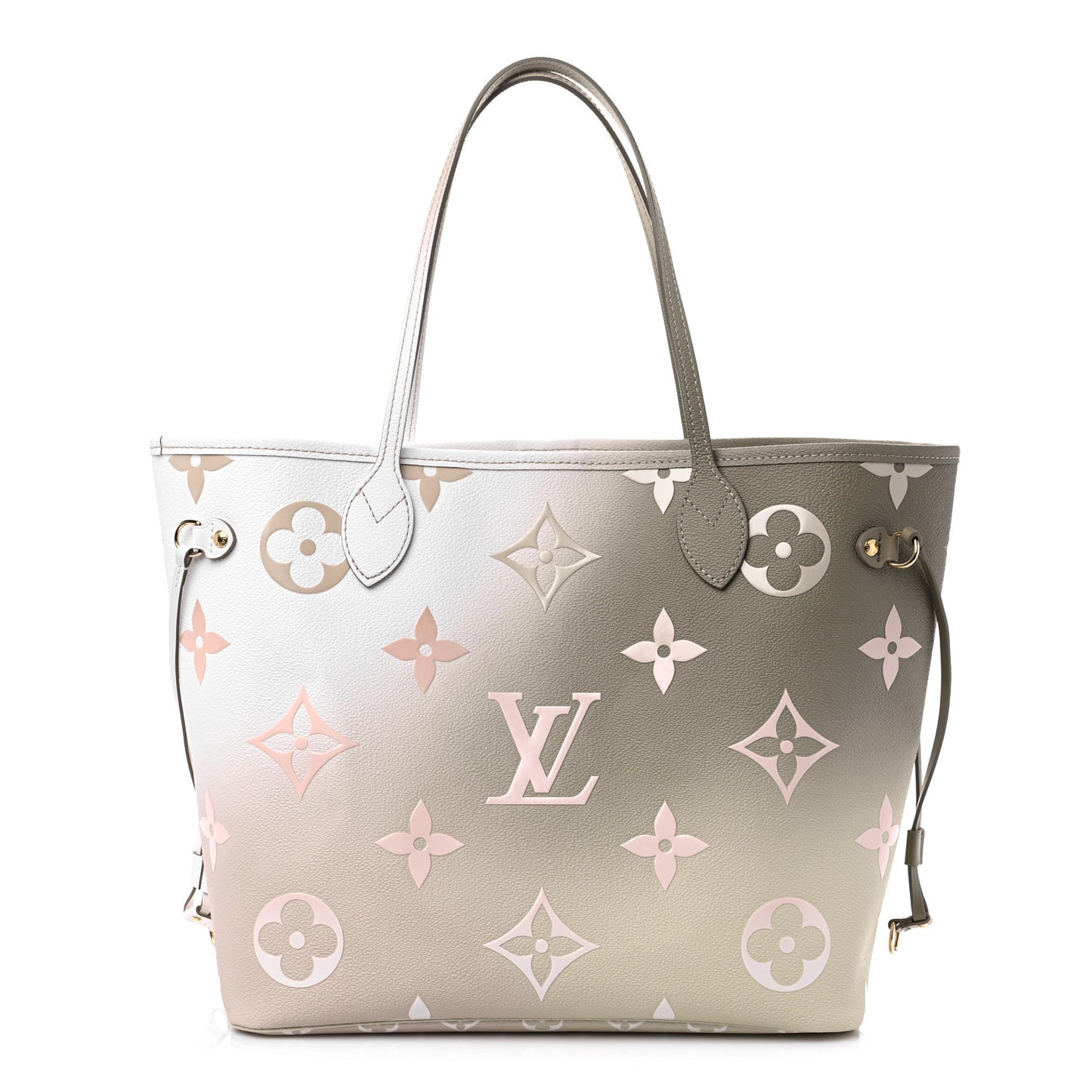 Monogram Giant Spring In The City Neverfull MM Sunset Kaki