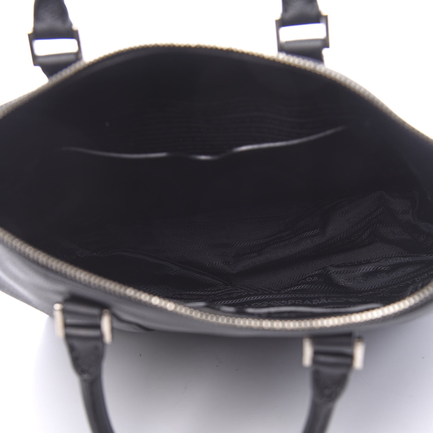 Prada Vitello Daino Tote Black 5 of 10