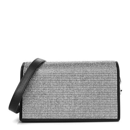 Alexander Wang Rhinestone Mesh Attica Crossbody Bag Black 1 of 13