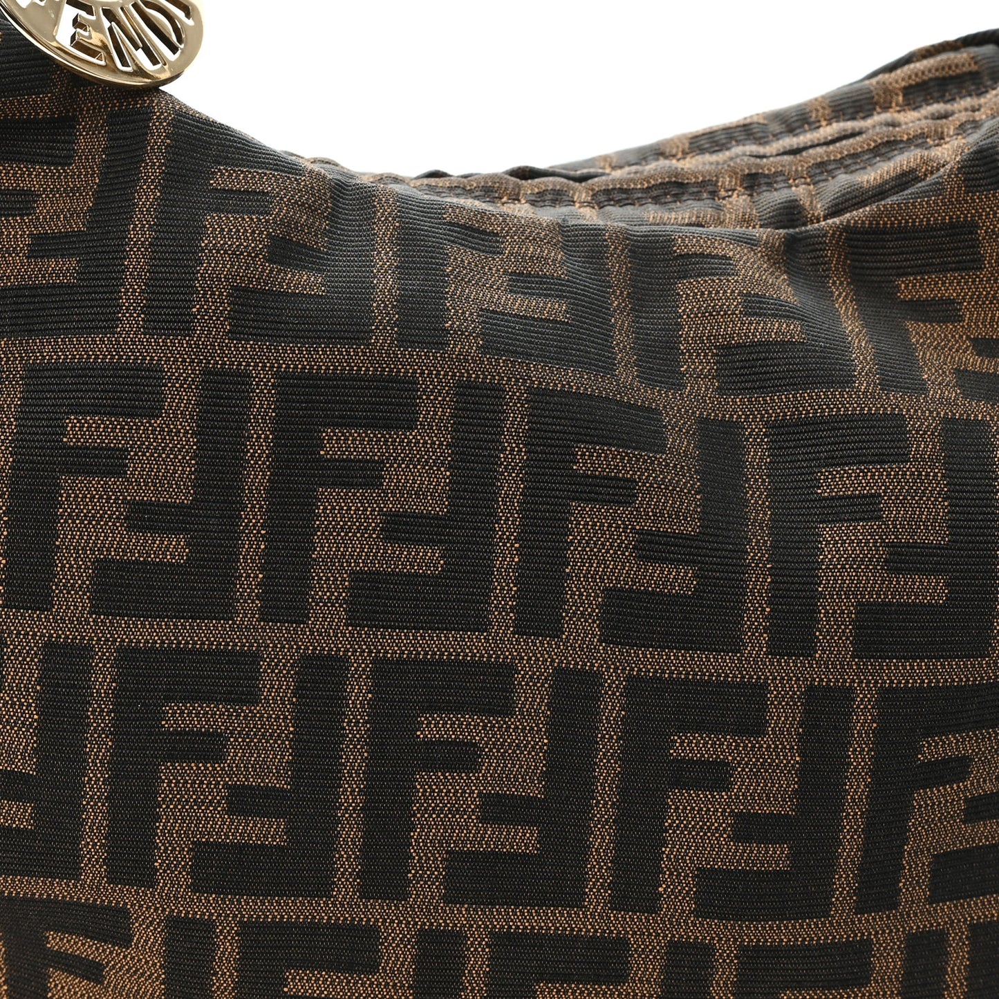 Zucca Small Chef Chain Hobo Tobacco