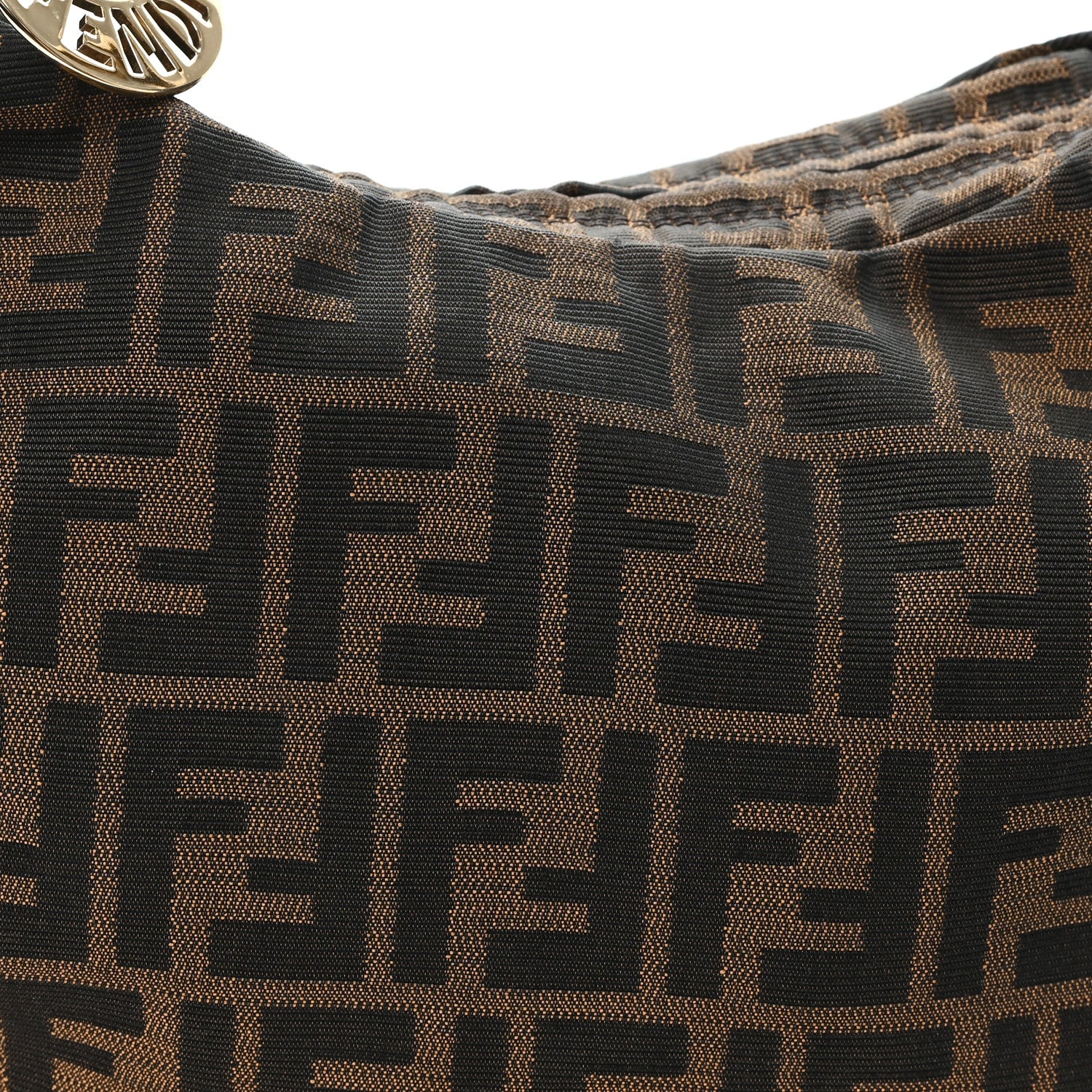 Fendi Zucca Small Chef Chain Hobo Tobacco 8 of 11