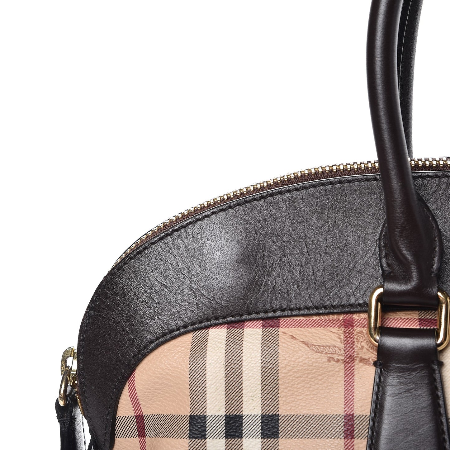 Haymarket Check Medium Primrose Tote Chocolate