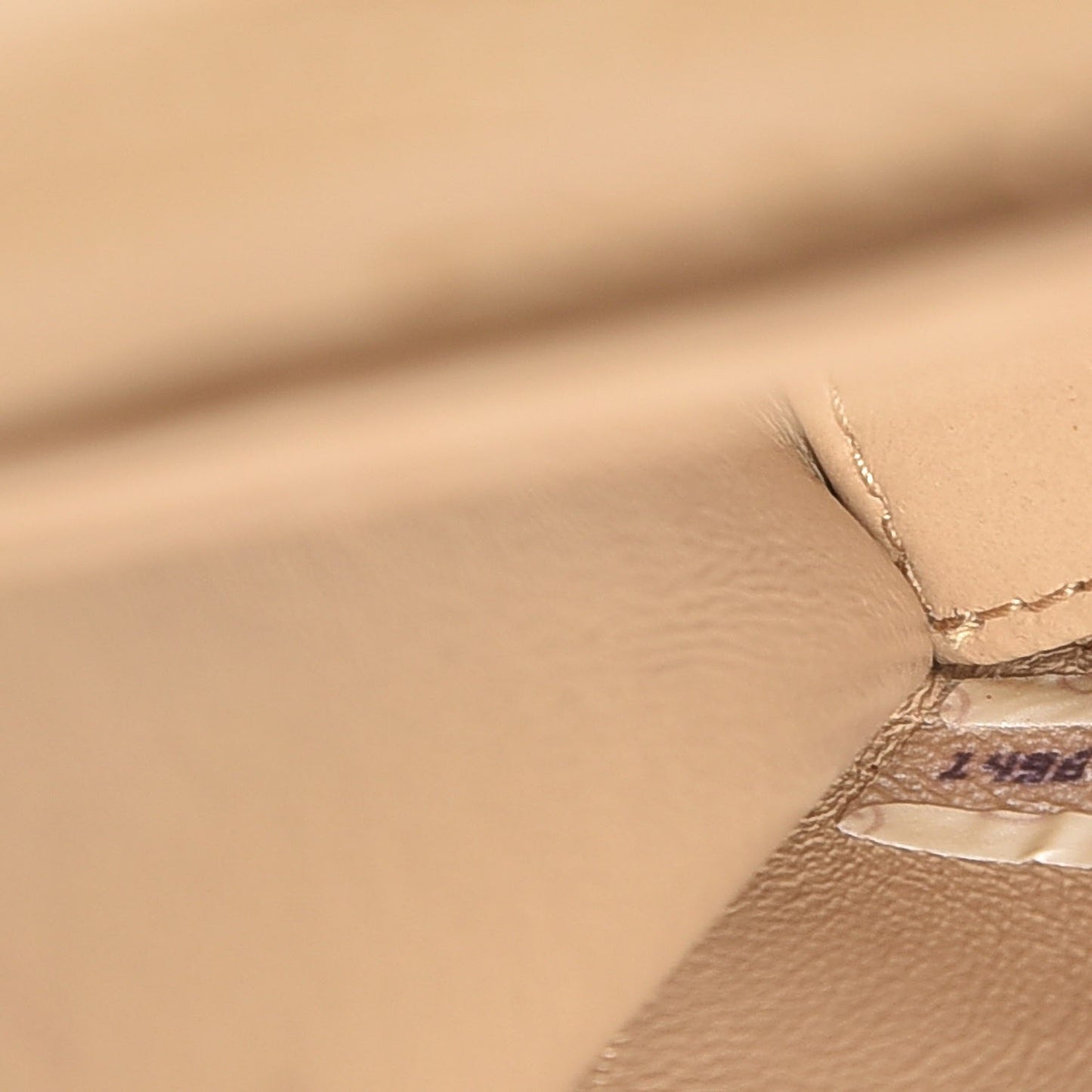 Lambskin Quilted Trapezoid Shoulder Flap Bag Beige White