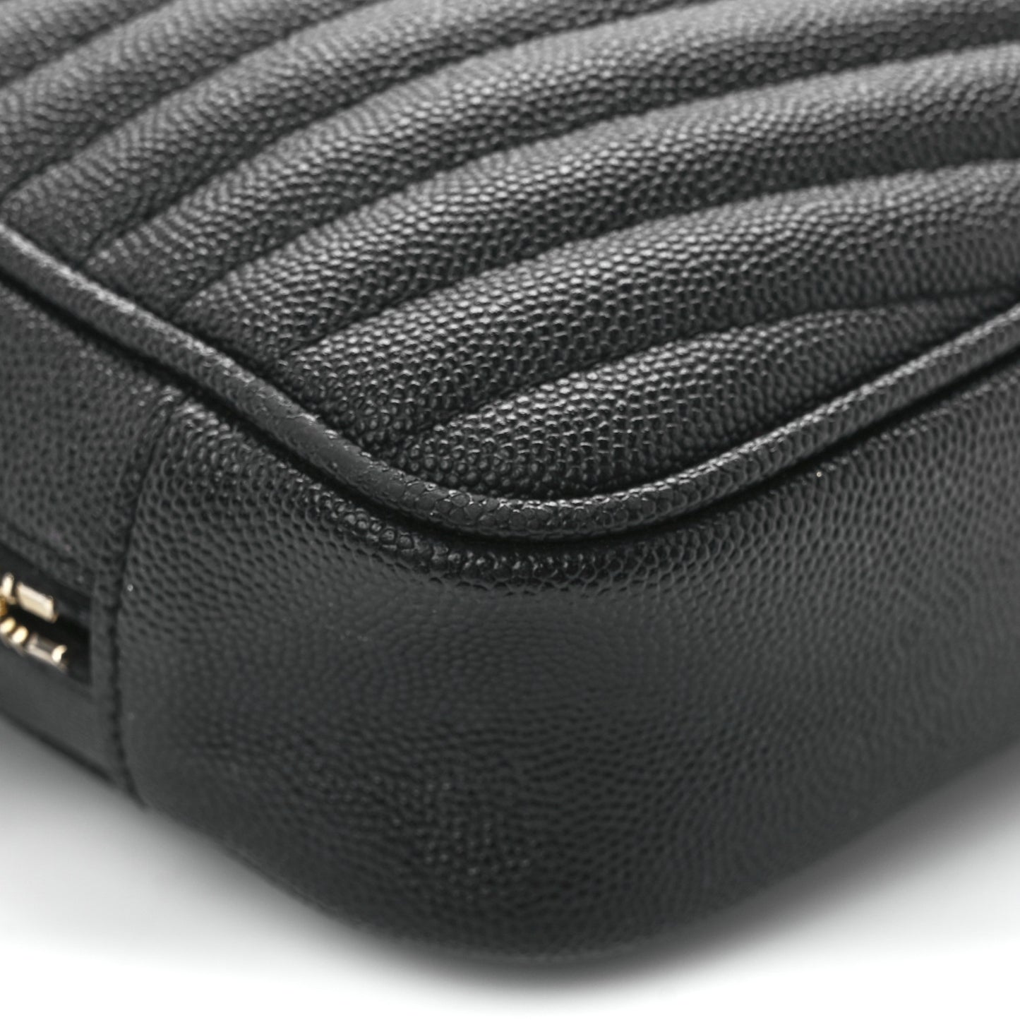 Grain De Poudre Matelasse Monogram Mini Lou Camera Bag Black