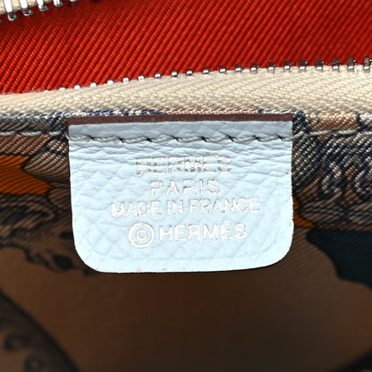 Hermes Epsom Silk'in Compact Wallet Bleu Brume Gris Perle 6 of 7