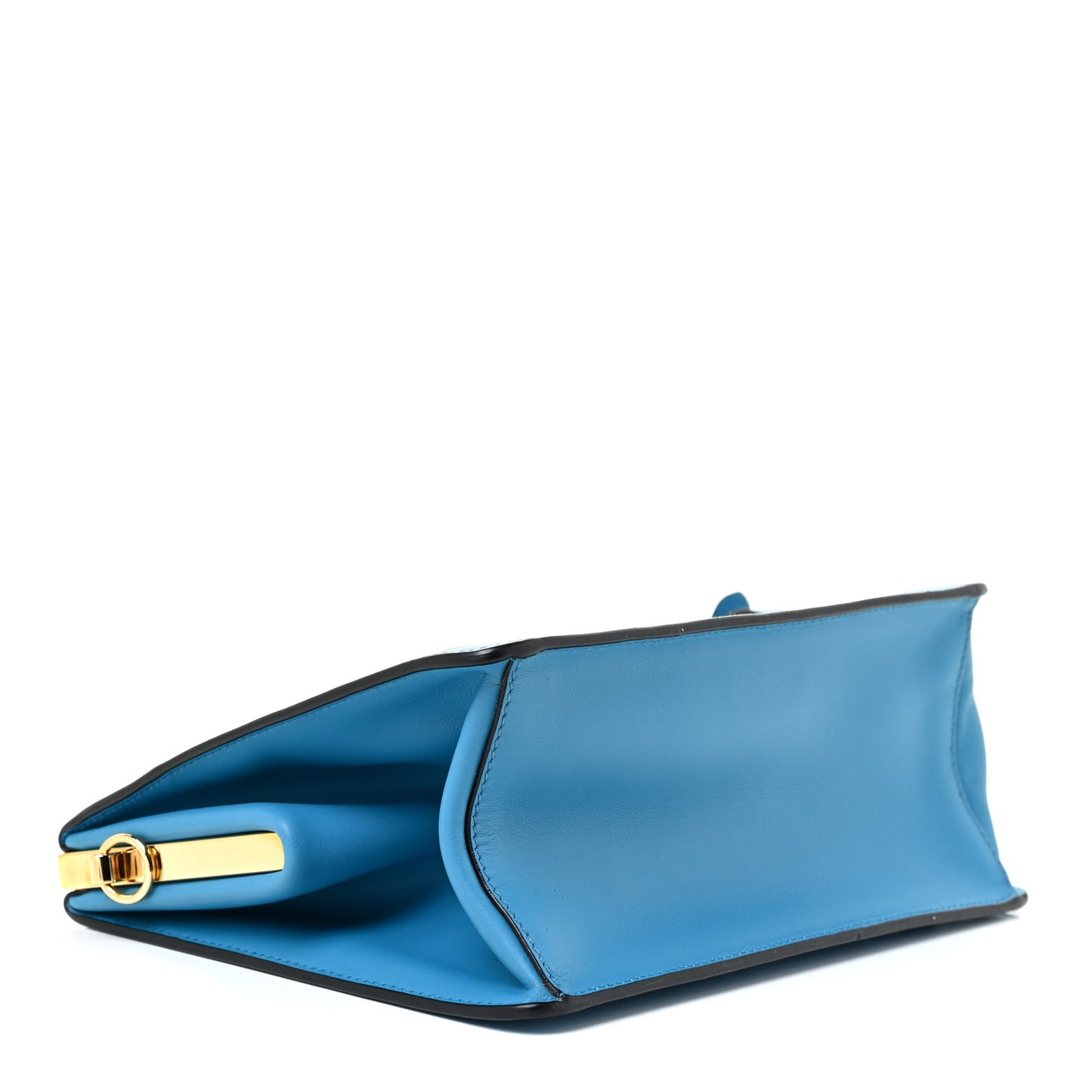 Saffiano City Calf Light Frame Bag Celeste