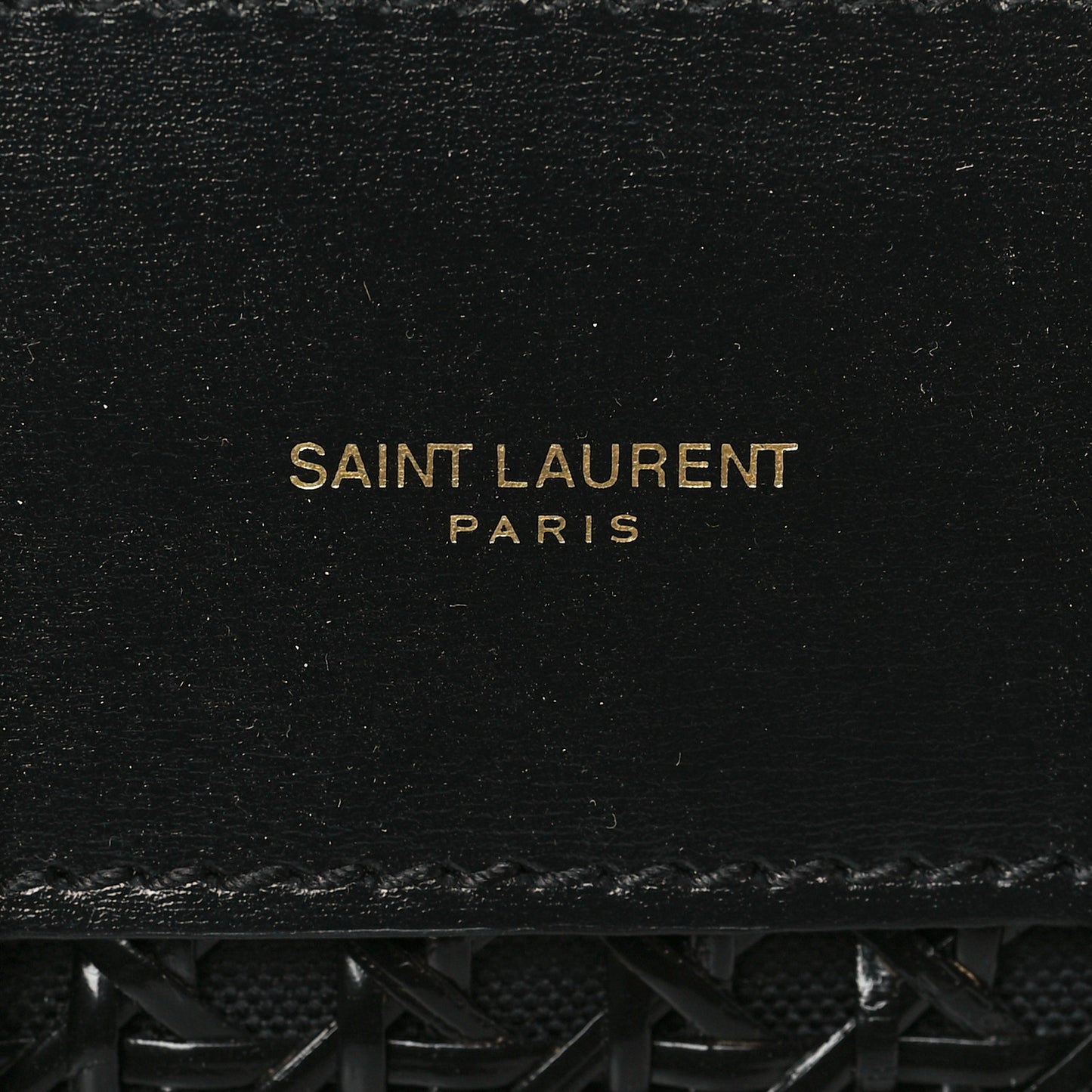 Calfskin Paglia Palm Nano Sac De Jour Black