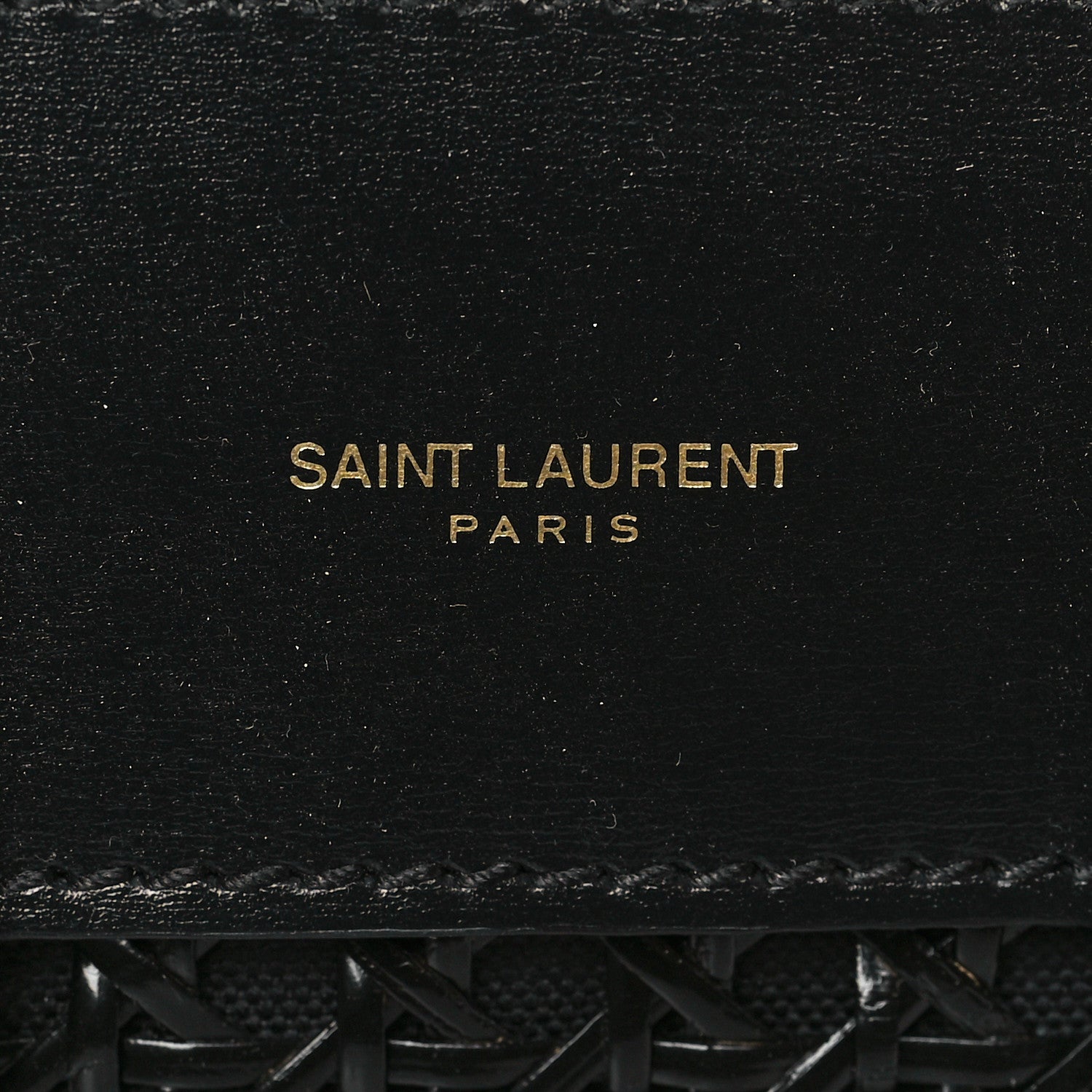 Saint Laurent Calfskin Paglia Palm Nano Sac De Jour Black 6 of 8