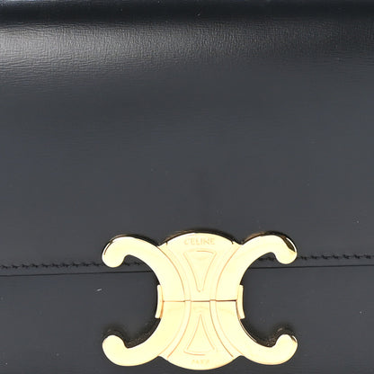 Celine Shiny Calfskin Teen Triomphe Black 7 of 10