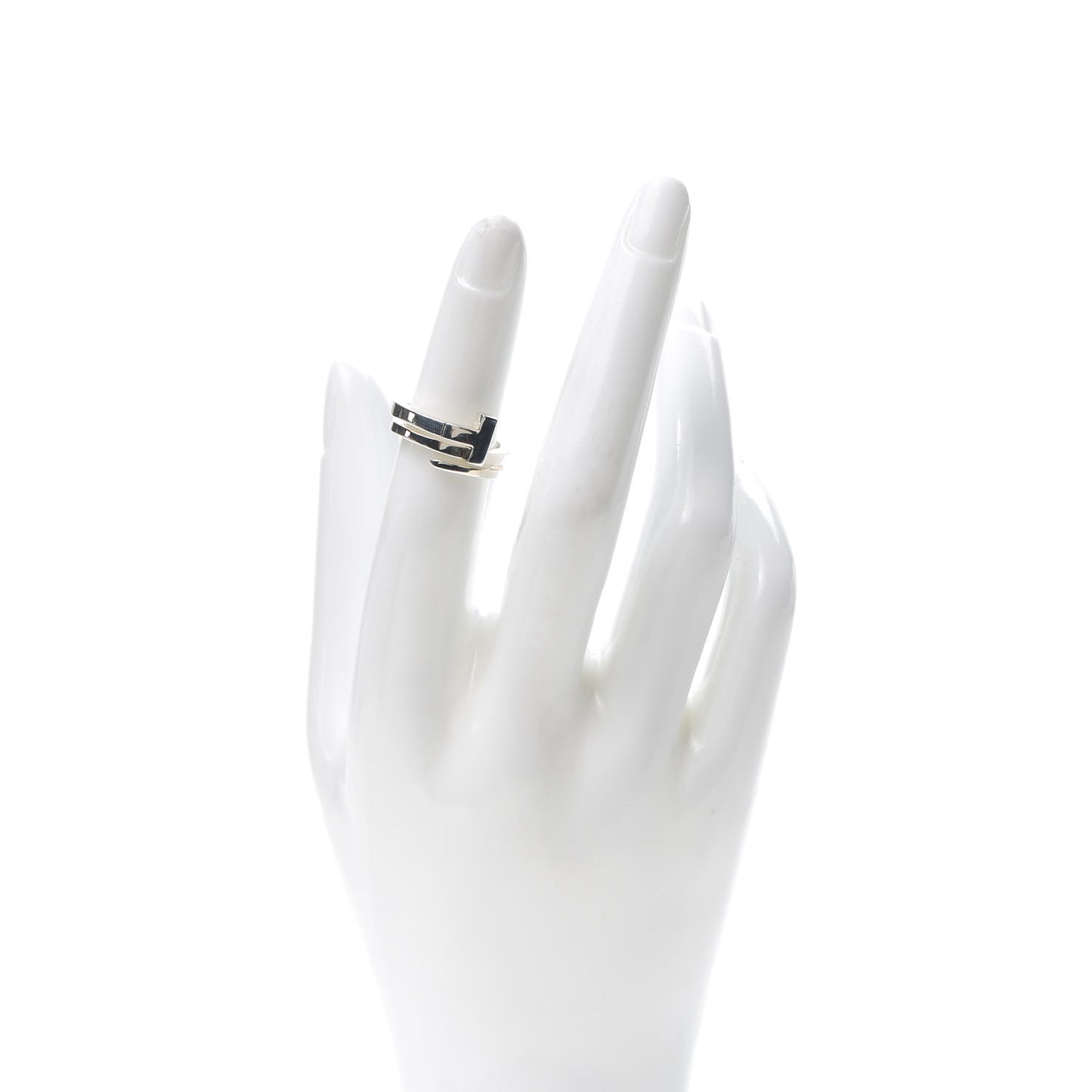 Sterling Silver T Square Wrap Ring 49 4.75