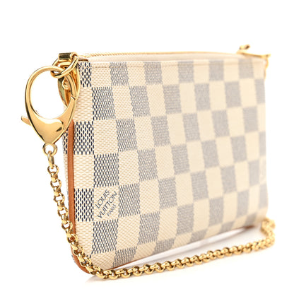 Louis Vuitton Damier Azur Pochette Milla MM 3 of 9