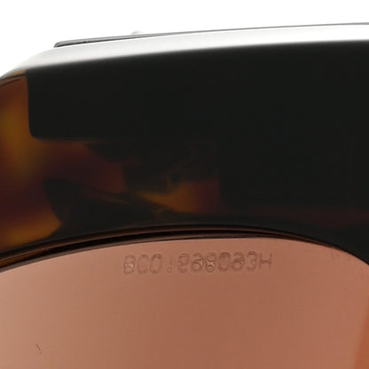 Chanel Acetate Glass Pearl Polarized Oval Sunglasses 5545-A Tortoise 8 of 9