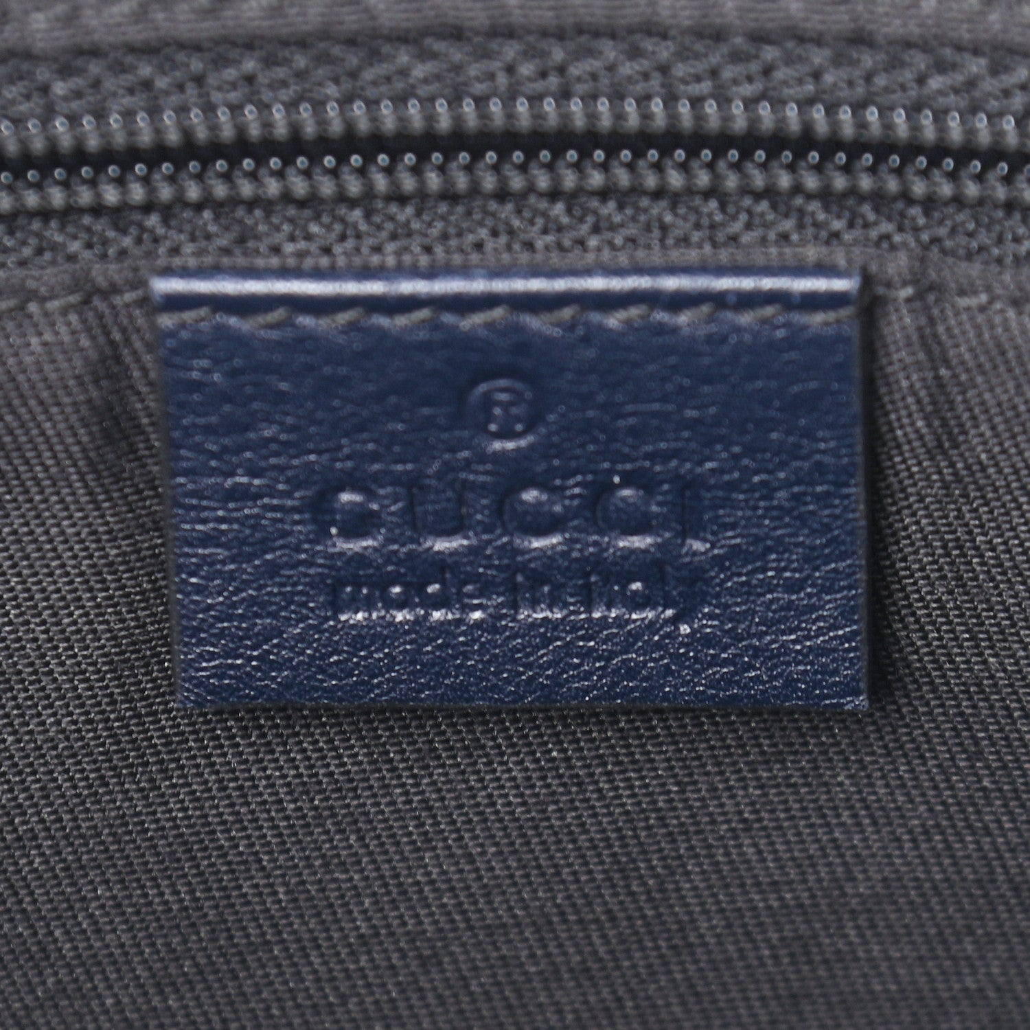 Gucci GG Plus Monogram Medium Flat Messenger Bag Navy 6 of 9