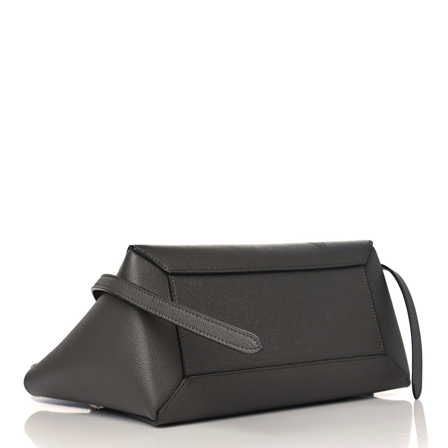 Grained Calfskin Micro Belt Bag Grey
