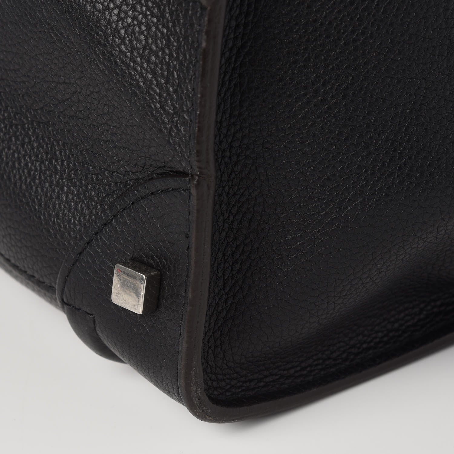 Celine Drummed Calfskin Mini Luggage Black 14 of 14