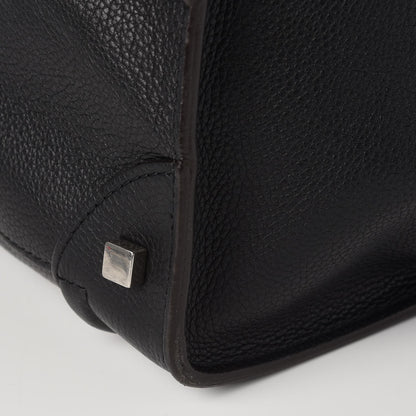 Celine Drummed Calfskin Mini Luggage Black 14 of 14