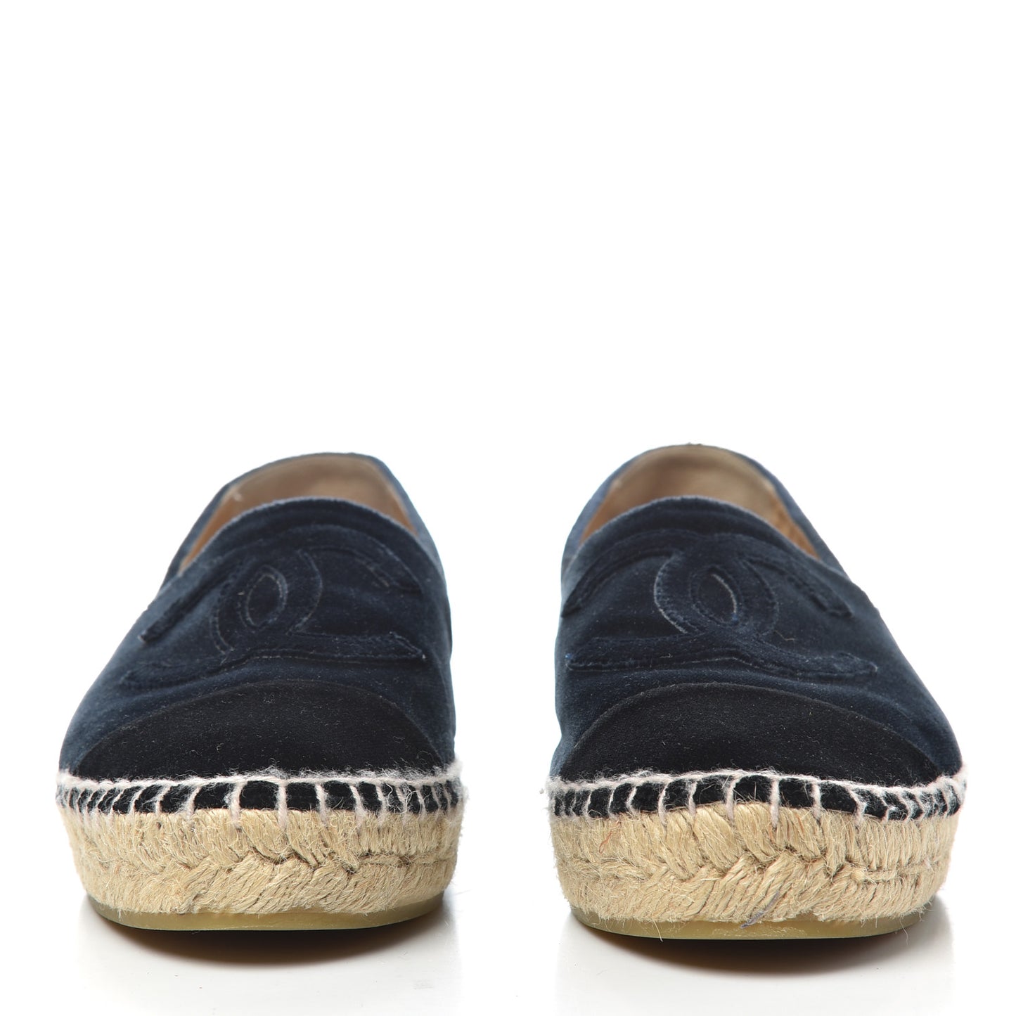 Velvet CC Espadrilles 36 Dark Navy Black