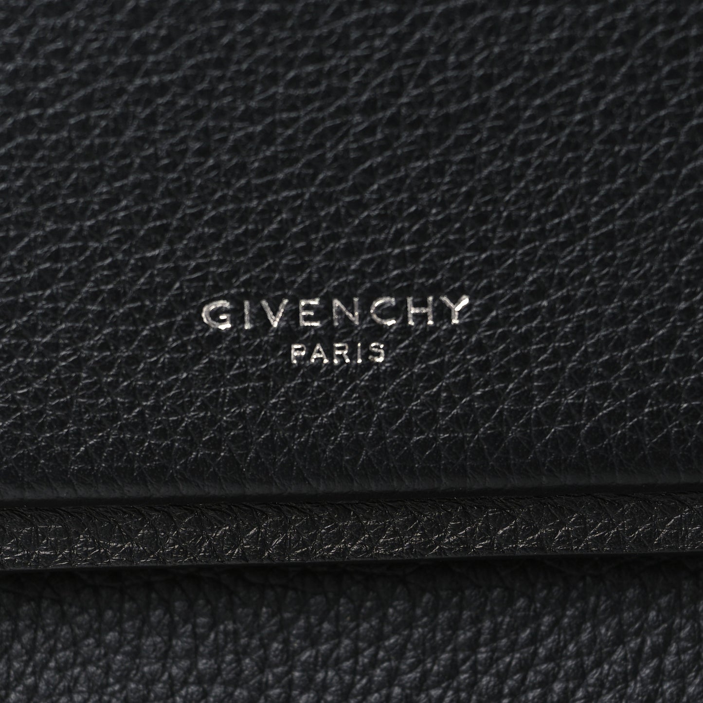 Grained Calfskin Small Horizon Satchel Black