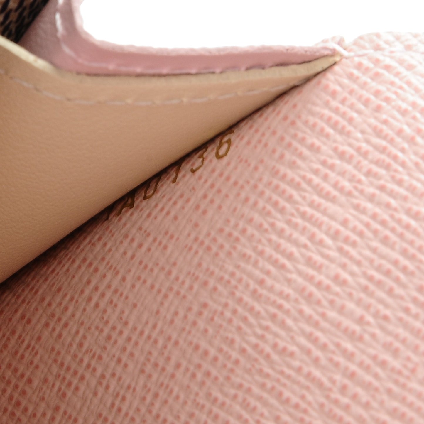 Damier Azur Emilie Wallet Rose Ballerine