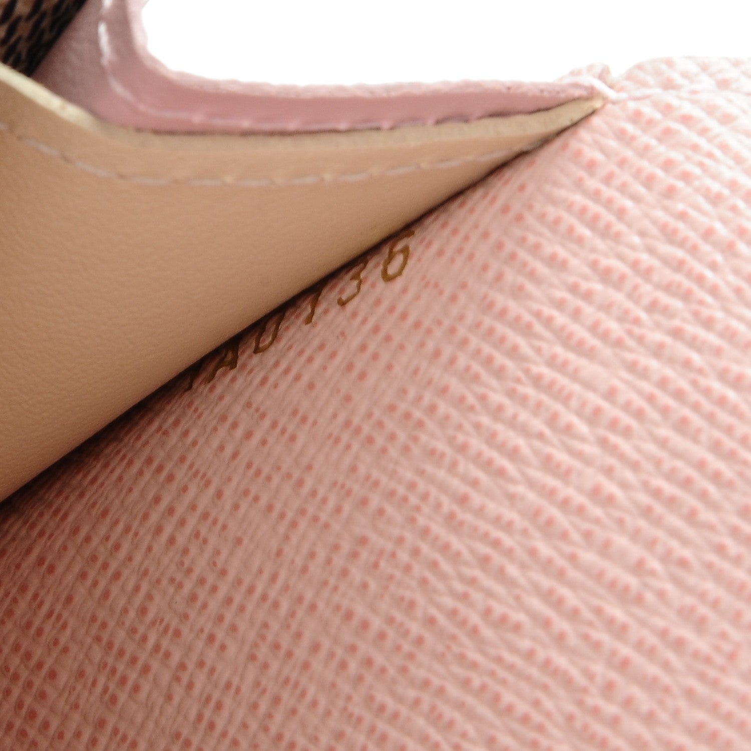 Louis Vuitton Damier Azur Emilie Wallet Rose Ballerine 7 of 8
