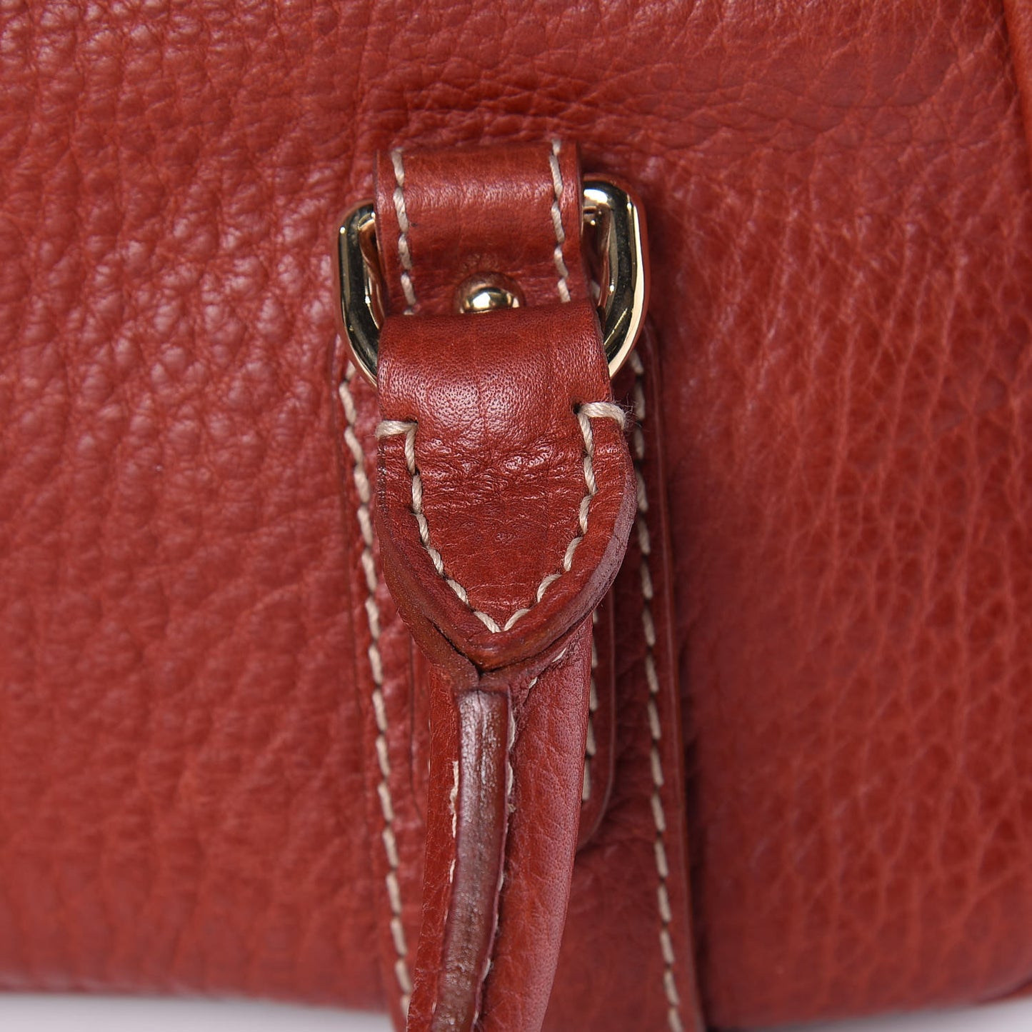 Calfskin Satchel Red