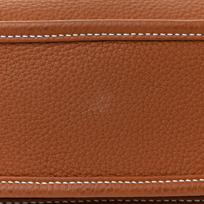 Hermes Taurillon Clemence Evelyne III PM Gold 8 of 10
