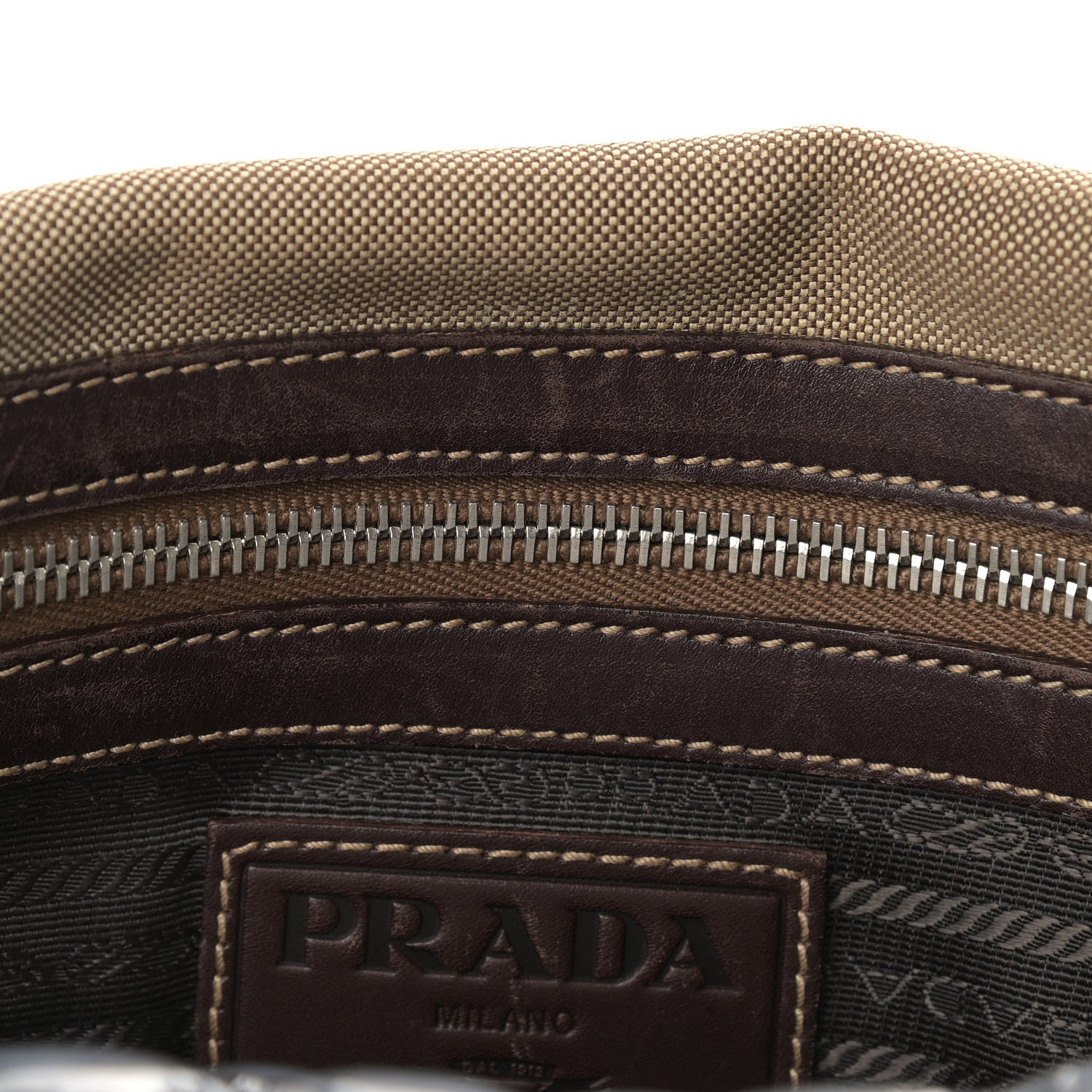 Prada Jacquard Logo Messenger Corda Moro 19 of 19