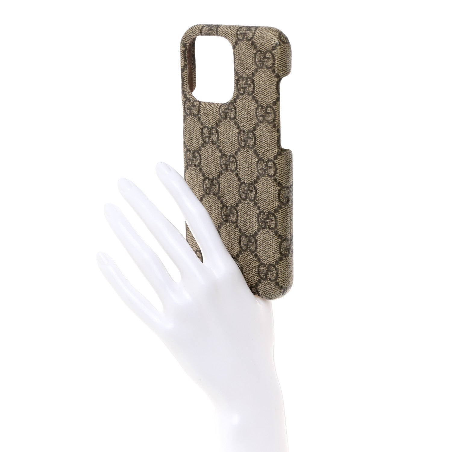 Gucci GG Supreme Monogram Ophidia iPhone 14 Pro Max Phone Case Beige Ebony 2 of 6