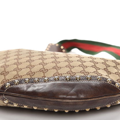 Gucci Monogram Pelham Studded Shoulder Bag Brown 12 of 12
