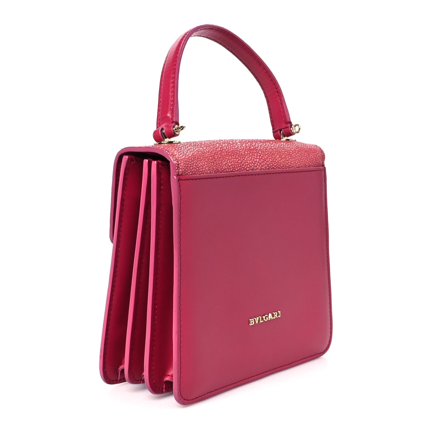Calfskin Galuchat Serpenti Forever Crossbody Red