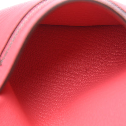 Hermes Chevre Mysore Bearn Compact Wallet Rose Lipstick 7 of 11