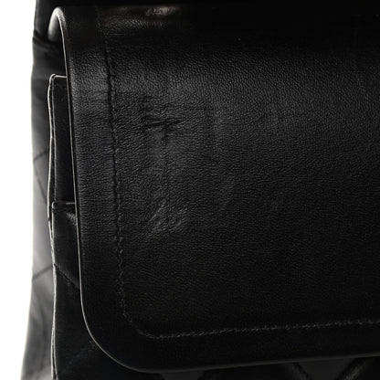 Chanel Lambskin Quilted Jumbo Double Flap Black 10 of 15