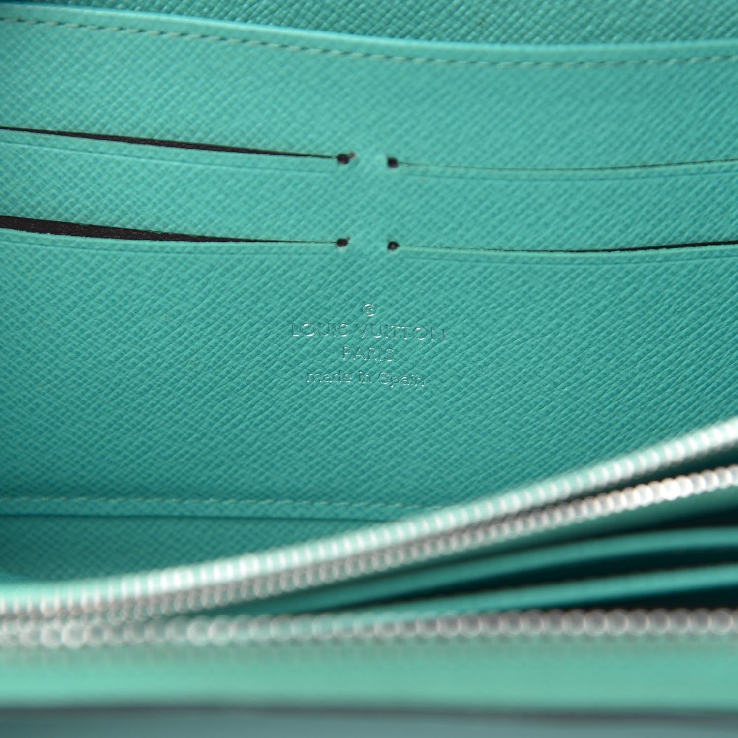 Louis Vuitton Epi Zippy Wallet Turquoise 6 of 10