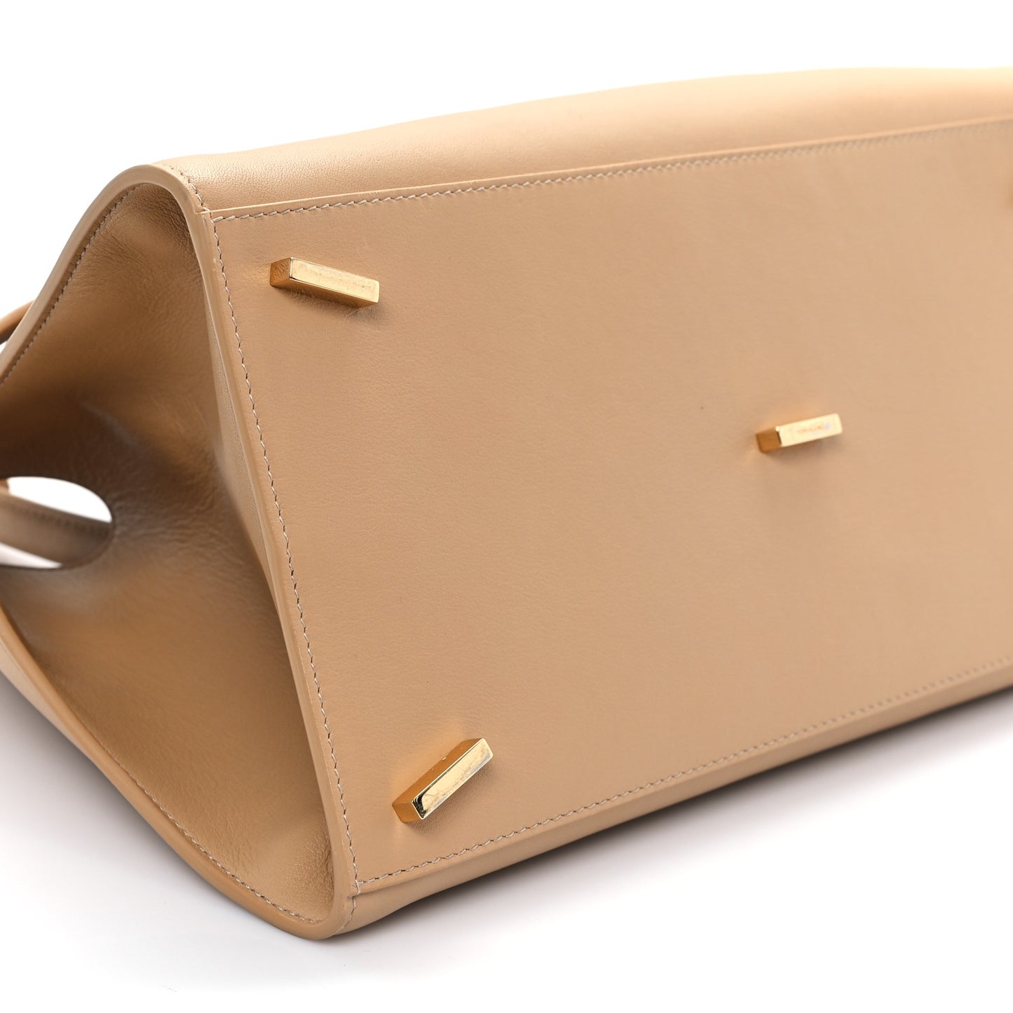 Calfskin Medium Hug Bag Camel