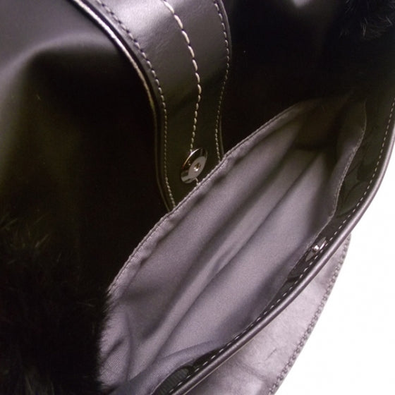 FASHIONPHILE COACHSkiPocketFurTrimmedFlapBag3590 13 of 17